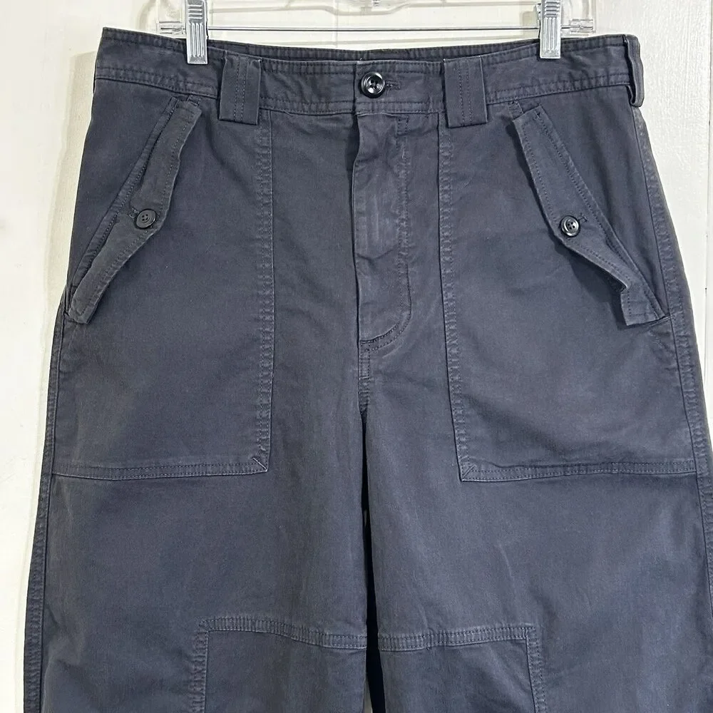 Banana Republic Women Barrel Pant Size 10 Dark Gray High Rise Tapered Pants - Picture 3 of 14